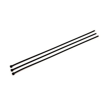 3M Cable Tie, 15 in L, 4 in Max Bundle Dia., Black, Nylon, 50 lb Strength, 100 PK 7000031857
